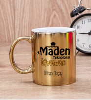 Maden Teknolojisi Öğretmeni Gold Kupa Bardak