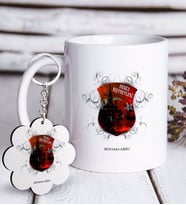 BK Gift Kişiye Özel Mesleki Deniz Kuvvetleri Beyaz Kupa ve Anahtarlık Hediye Seti (Model 1)