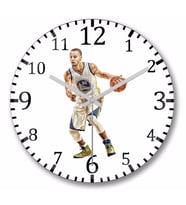 Stephen     Curry   Duvar Saati Bombeli Gercek Cam