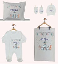 Pia Baby Gl 1942-02 İsme Özel Beşli Tulum Set