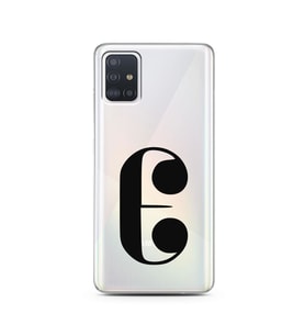 Samsung A51 Harf Tasarımlı Telefon Kılıfı E-Harfi 