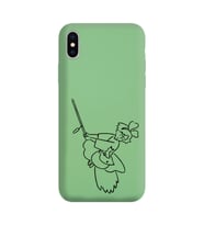 Iphone X Çizgi Tasarımlı Yeşil Lansman Telefon Kılıfı