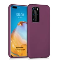 Microsonic Matte Silicone Huawei P40 Pro Kılıf Mor