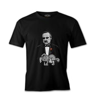 The Godfather - The Cat Siyah Erkek Tshirt