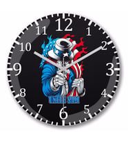 Uncle Sam Tio Sam Duvar Saati Bombeli Gercek Cam