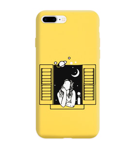 Iphone 7 Plus Pencere Tasarımlı Sarı Lansman Telefon Kılıfı
