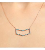 925 Ayar Rose Gümüş Kitap Kolye