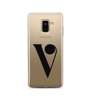 Samsung A8 Plus Harf Tasarımlı Telefon Kılıfı V-Harfi 