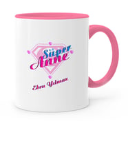 BK Gift Kişiye Özel Süper Anne Pembe Kupa Bardak  2