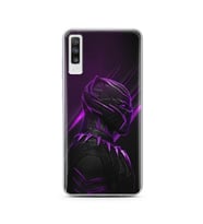 Black Panter Tasarım Süper Şeffaf Silikon Telefon Kılıfı Samsung A70