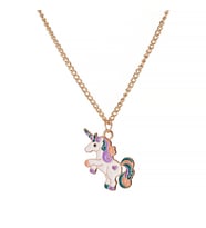 Chavin Unicorn Mineli Simli Çocuk Kolye eh73
