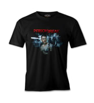 Prison Break - Night Break Siyah Erkek Tshirt