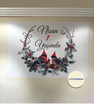 100x70cm Kişiye Özel Doğum Günü, Baby Shower, Parti, Kutlama Arka Fon Afişi