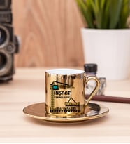 İnşaat Teknolojisi Öğretmeni Gold Türk Kahvesi Fincanı