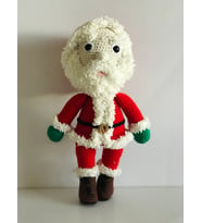 Amigurumi Oyun Arkadaşı Noel Baba (Krem)