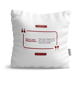BK Gift Kişiye Özel Teyze Dekoratif Yastık  2
