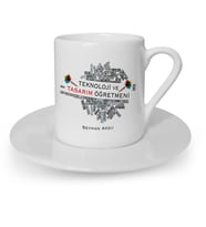 BK Gift Kişiye Özel Teknoloji Ve Tasarım Öğretmeni Türk Kahvesi Fincanı