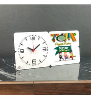 Sınıf Öğretmenine Hediye Ahşap Masa Saati 001