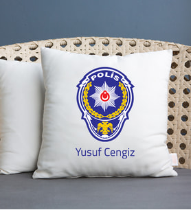 Polis Amblemli Yastık
