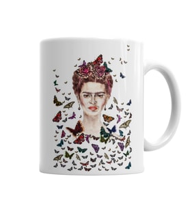 Frida Kahlo Frida Kahlo Kelebekler  Kupa Bardak Porselen
