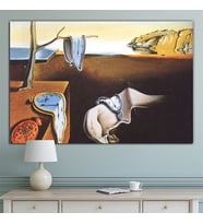 Salvador Dali Belleğin Azmi Eriyen Saatler Kanvas Tablo