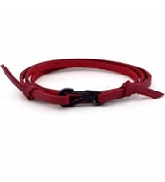 METAL KANCALI ÜÇ SIRA BORDO DERİ ERKEK BİLEKLİK BT486