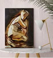BK Gift Kişiye Özel Modern Soyut Kanvas Tablo 30x50cm 20