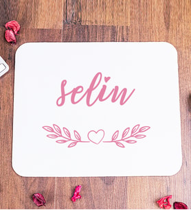 Kadına Hediye İsim Yazılı Kişiye Özel Mouse Pad