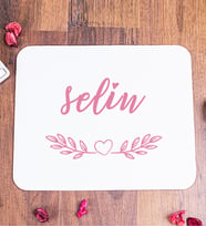 Kadına Hediye İsim Yazılı Kişiye Özel Mouse Pad