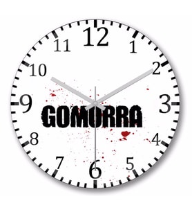 Gomorra Duvar Saati Bombeli Gercek Cam