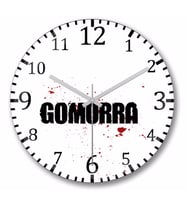 Gomorra Duvar Saati Bombeli Gercek Cam