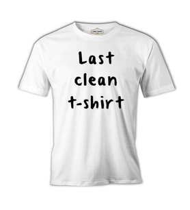 Last Clean Tshirt Beyaz Erkek Tshirt