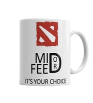Dota 2 Mid or Feed  Kupa Bardak Porselen
