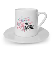 BK Gift Kişiye Özel Canım Annem Türk Kahvesi Fincanı  18
