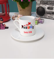 Mesajlı Psikolog Tasarımlı Kişiye Özel Psikolog Türk Kahvesi Fincanı
