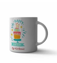 Happy Birthday Kupa Bardak (Çok Renkli)