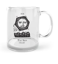 BK Gift Kişiye Özel Tarot The Sun Güneş Cam Kupa Bardak