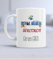 Sosyal Bilgiler Öğretmeni Kupa Bardak