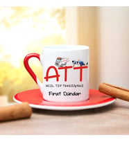ATT Türk Kahvesi Fincanı (Kırmızı)