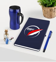 BK Gift Kişiye Özel Avukat Temalı Lacivert Defter Kalem ve Termos Mug Seti - 12 (Model 1)