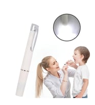 Işık Kalemi - Doktor Muayene Işık Kalemi - Göz Feneri Cep Tipi Muayene Işığı Işıklı Yaka Kalemi Penlight (Beyaz)