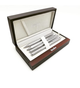 Scrikss 722w 4lü Set Krom  Dolma Kalem  Roller Kalem  Tükenmez Kalem  Versatil Kalem Set