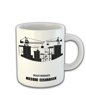 Kişiye Özel İnşaat Mühendisi Temalı Kupa Bardak 81453