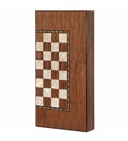 Helena Wood Art Eko Klasik El Yapımı Damalı Ahşap Tavla Seti
