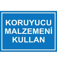 MIGNATIS - Koruyucu Malzemeni Kulllan Levhası - Sac Malzeme 25x35cm