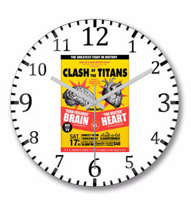 Fight Clash of TheTitans Duvar Saati Bombeli Gercek Cam
