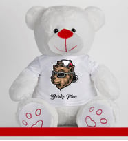 Kişiye Özel Peluş Ayıcık 50cm 86802 (Beyaz)