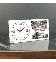 Makine Mühendisi Ahşap Masa Saati 001