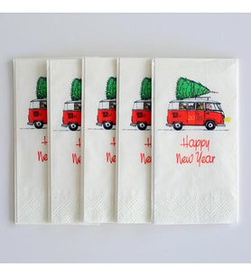 özel Baskılı Peçete ( Happy New Year )