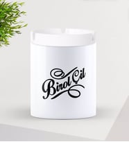 BK Gift Kişiye Özel İsimli Seramik Kül Tablası-5 (Beyaz)